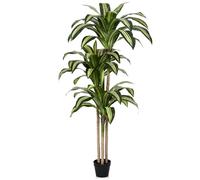 VeriNatural Artificial Dracaena Plants Tree Indoor - 150cm Tall Large Fake Faux Decorative Tree with UV-Resistant - Plastic Plant in Pot Decor for Home Outdoor House Living Room Office Porch,VN123