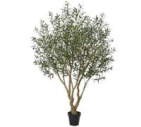 VeriNatural Artificial Olive Tree Tall Faux Plant - 210 cm Large UV Resistant Green Artificial Tree with 3146 Silk Leaves & 143 Fruit - Indoor Outdoor Decor for Living Room Office Garden Pots, VN138