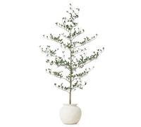 VeriNatural Artificial Plants Indoor 150 cm Black Olive Tree - UV Resistant Large Green Fake Tree with Plastic Pot - Tall Faux Plants Decor for Home Garden Office Indoors Outdoor, VN140