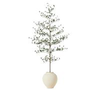 VeriNatural Artificial Plants Indoor 180 cm Black Olive Tree - UV Resistant Large Green Fake Tree with Plastic Pot - Tall Faux Plants Decor for Home Garden Office Indoors Outdoor, VN140