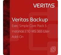 Veritas Backup Exec Simple Core Pack 5 Instance / 10 MS 365 User Add-On 1 Year
