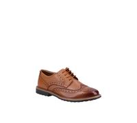 'Verity Brogue' Leather Shoes Hush Puppies Tan Infant 7