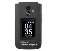 Verizon Prepaid TCL Go Flip 7 (T435S), 4G LTE Flip Phone, Easy-to-Use with Large Buttons, External Display, Long Battery Life - Locked to Verizon - Gray