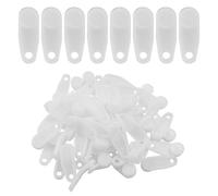 Verkelly 50 Pcs Traverse Rod Slides, Plastic Curtain Track Glider Hooks for Window and Shower Curtains