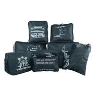 Verkennen Packing Cubes Set of 8 - Extra Large Travel Organizers for Backpackers - Lightweight, Durable, Space-Saving with Southeast Asia Map Designs (Vietnam, Cambodia, Thailand, Philippines) Black