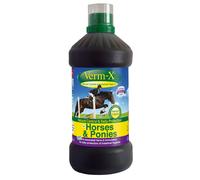 Verm-X All Natural Liquid for Horses and Ponies. Supports Intestinal Hygiene. Vet Approved. UFAS Assured. Restores and Maintains Gut Vitality. Wormwood Free Recipe., clear