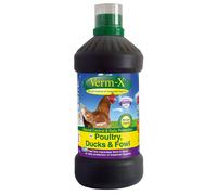Verm-X 100% Natural Liquid for Poultry. Supports Intestinal Hygiene. Vet Approved. UFAS Assured. Contains Prebiotic for Gut Biome. Restores and Maintains Gut Vitality. Wormwood Free - 500ml