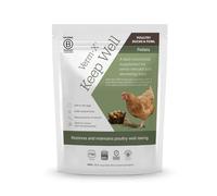 Verm-X Keep Well Pellets for Poultry, Chickens, Ducks & Fowl, All Natural Ingredients, Helps Restore & Maintain Poultry Well-Being, Safe to Eat Eggs Whilst Feeding - 250g