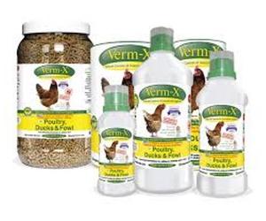 Verm-X Poultry, Duck & Fowl Herbal Health - From 250ml & 250g pellets