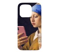 Vermeer Girl with pearl earring funny Art painter Case for iPhone 15 Pro