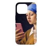 Vermeer Girl with pearl earring funny Art painter Case for iPhone 16 Pro