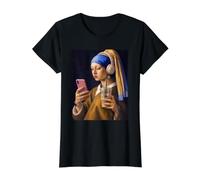 Vermeer Girl with Pearl Earring Funny Art Painter Value Graphic T-Shirt