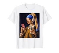 Vermeer Girl with Pearl Earring Funny Art Painter Value Graphic T-Shirt
