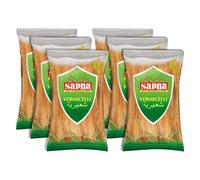 Sapna Unroasted Vermicelli 150g x 6 Packs | Easy to Cook | High Fibre & Protein | Instant Breakfast Recipe | Healthy & Versatile Noodles for Upma, Kheer, Pulao | Vegetarian