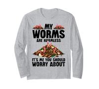 Vermicomposting Worm Composting Bin Worm Farming Composter Long Sleeve T-Shirt