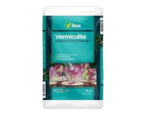 Vermiculite Lightweight Compost Additive - Natural Mineral for Improved Moisture Retention & Nutrient Absorption - Ideal for Seed Germination Potting & Containers (10L)