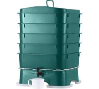 VermiHut Plus 5-Tray Worm Compost Bin - Easy Setup and Sustainable Design