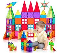 Vermilion Bird Magnetic Building Blocks Tiles Toy Kids Learning Educational Construction Toys Gift for Boys Girls Stronger Magnetic Toys Building & Construction Toys for 3+ Year Old