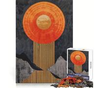 Vermilion Eclipse Jigsaw Puzzles for Teenagers 1000 Piece Logic Ability Slow Leisure Crisp Edges Festive Present (38x26cm)