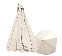 VermiS Replacement Parasol Fabric Cover, 2.7/3m-8 Arms Garden Umbrella Canopy Replacement Cloth, Anti-ultraviolet, Waterproof(Canopy Only) (Color : Off-white, Size : 3M/8ribs)