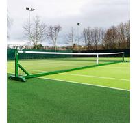 Vermont 360° Freestanding Tennis Posts [Aluminium] | Portable Posts Offer Singles & Doubles Widths - ITF Tournament Regulation [Black Or Green] (Green, Posts Only)