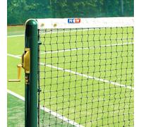 Vermont 42ft Doubles Tennis Net | 2mm Twisted HDPE Netting with Quad-Stitched Vinyl Headband - Rot-Proof & UV-Treated - ITF Regulation Net for Tennis Courts (Loop & Pin)