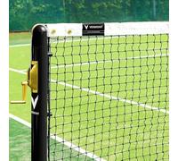 Vermont 42ft Tennis Net Regulation Doubles Size 2mm HDPE Net with PVC Steel Headline Wire, UV Treated Rot-Proof Construction & Quad-Stitched Headband