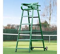 Vermont Aluminium Tennis Umpire Chair | ITF Regulation Conforming Umpire Chair - Lightweight & Durable with Optional Canopy [3 Colour Options] (Without Canopy, Green)