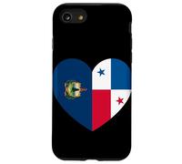 Vermont and Panama Flags: Heart Shaped Unity Case for iPhone SE (2020) / 7/8