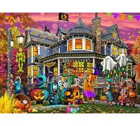 Vermont Christmas Company All Hallows' Eve Jigsaw Puzzle 1000 Piece - Halloween Puzzle for Adults & Families - Randomly Shaped Pieces - 26 5/8" x 19 1/4"