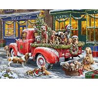 Vermont Christmas Company Box of 'Doggone Christmas' Christmas Cards - Fun Holiday Dogs 15 Cards & 16 Gold Foil Envelopes