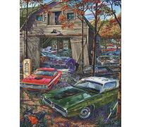 Vermont Christmas Company Cars on The Farm Jigsaw Puzzle 1000 Piece 30" x 24" - Large Interlocking Pieces - Puzzle for Adults