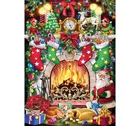 Vermont Christmas Company Christmas Fireplace Jigsaw Puzzle 1000 Piece