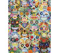 Vermont Christmas Company Day Age 12+ of The Dead (Sugar Skulls) Jigsaw Puzzle 1000 Piece - Large Format 24" x 30" - Randomly Shaped Pieces