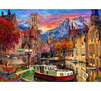 Vermont Christmas Company European Canal Jigsaw Puzzle 1000 Piece