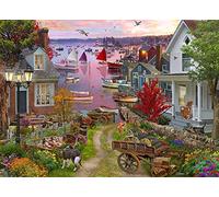 Vermont Christmas Company Evening in The Harbour Jigsaw Puzzle 1000 Piece