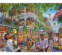 Vermont Christmas Company New Orleans Jigsaw Puzzle 1000 Piece - Fully Interlocking and Randomly Shaped Pieces - Large Size 30" x 24"