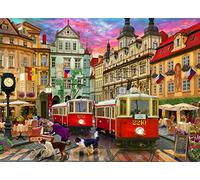 Vermont Christmas Company Prague Trolleys Jigsaw Puzzle 1000 Piece