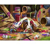 Vermont Christmas Company Puppy Picasso Jigsaw Puzzle 1000 Piece