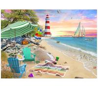 Vermont Christmas Company Seaside Beach Jigsaw Puzzle 1000 Piece