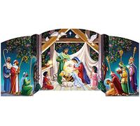Vermont Christmas Company Visiting the Manger Free Standing Advent Calendar