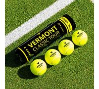 Vermont Classic Tour Tennis Balls - ITF Approved Balls | Woven Cloth Tennis Ball - DuraCore Rubber & FluroFelt Woven Cloth | Tennis Match & Training Equipment | Bulk Buy