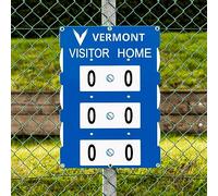 Vermont Fence Mounted Tennis Scoreboard - 3 Green, Blue & Black | Ultra-durable (Medium (18in x 26in), Blue)