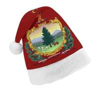 Vermont Flag Logo Christmas Hat Santa Cap Child
