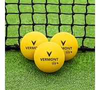 Vermont Foam Mini Red Tennis Balls - ITF Approved Stage 3 | High-Density Cut Foam Balls for Kids Aged 8 & Under - Multi-Pack Options (Pack of 3, 80mm)