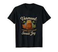 Vermont Maple Syrup Local Pride Rustic Fall Graphic T-Shirt