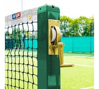 Vermont Mini Tennis Posts - Heavy-Duty Posts | Brass Winder Mechanism (With Ground Sockets)