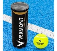 Vermont Padel Pro Balls - FIP Certified Padel Balls for Match Play & Training - Pressurised 3 Ball Tubes - Durable DuraCore Rubber & FluroFelt Exterior - 1, 4, 24, 48 or 96 Tubes (4 Tubes/12 Balls)