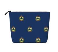 Vermont State Flag A Versatile Travel Makeup Bag, Ideal for Daily Routines and Business Journeys