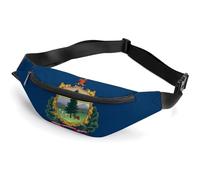 Vermont State Flag Belt Bag for Women Men Crossbody Fanny Pack Fashion Waist Packs with Adjustable Strap